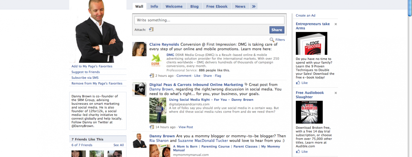 DSNR Media spams Facebook page of Danny Brown