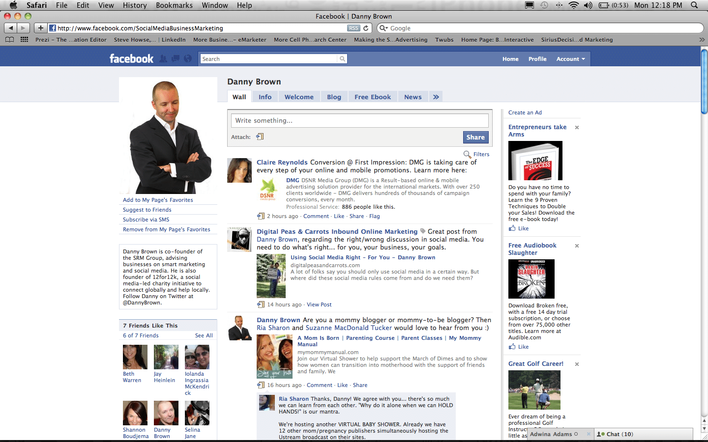 DSNR Media spams Facebook page of Danny Brown