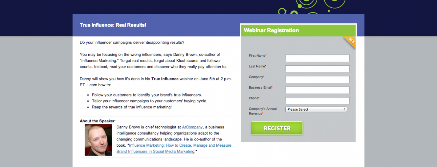Vocus webinar influence marketing
